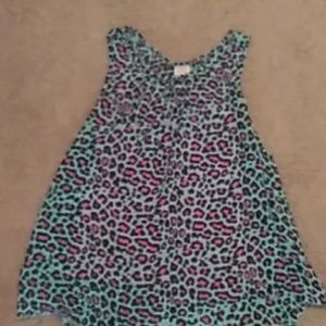Girls leopard print tank top